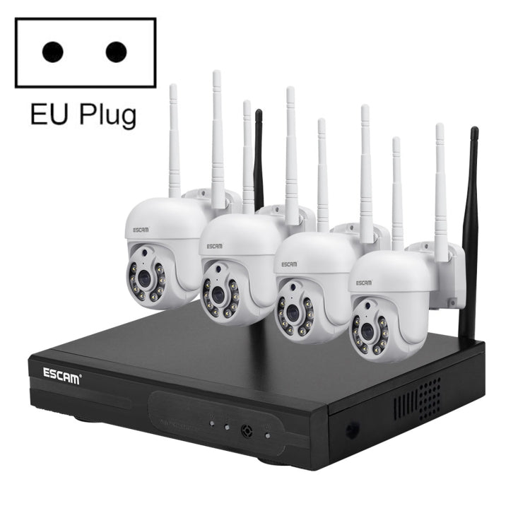ESCAM WNK714 3.0 Million Pixels 4-channel HD Dome Camera NVR Wireless Monitoring Kit, AU Plug, SPC0100AU, SPC0100EU, SPC0100UK, SPC0100US ESCAM WNK714 3.0 Million Pixels 4-channel HD Dome Camera NVR Wireless Monitoring Kit, AU Plug, SPC0100AU, SPC0100EU, SPC0100UK, SPC0100US